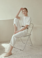 Tailored High-Waisted Linen Pants with Straight-Leg Fit and Crisp Pleats for Effortless Elegance