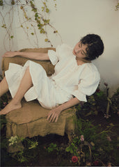 Nina Linen Cotton Ruffle Pants