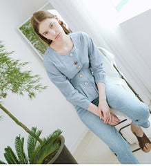 Tailored Linen Blouse with Waist Tie and Pleated Front Detail for Elegant Everyday Style