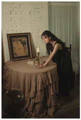 Vestido de lino y algodón Luna