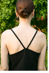 Sleeveless Linen Mini Dress With V-Back Straps And Minimalist Silhouette For Summer Styling