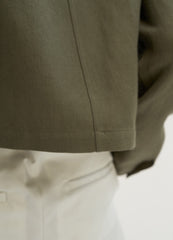 High-Waisted Linen Pants with Pleated Front and Relaxed Tapered Leg