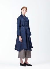 Elegant Long-Sleeve Wrap-Style Women's Jacket Made From Breathable Premium Linen Fabric