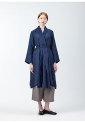 Elegant Long-Sleeve Wrap-Style Women's Jacket Made From Breathable Premium Linen Fabric