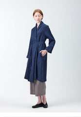Elegant Long-Sleeve Wrap-Style Women's Jacket Made From Breathable Premium Linen Fabric