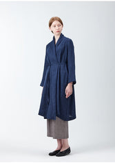 Elegant Long-Sleeve Wrap-Style Women's Jacket Made From Breathable Premium Linen Fabric