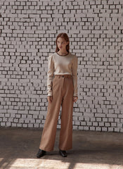 High-Waisted Wide-Leg Linen Pants with Tailored Fit for Effortless Sophistication and Comfort