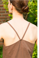 Sleeveless A-Line Mini Dress With Adjustable Straps In Breathable Premium Linen Fabric