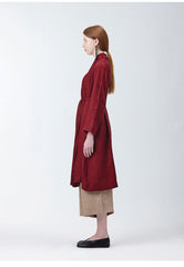 Elegant Longline Open-Front Women’s Jacket Crafted From Premium Breathable Linen Fabric