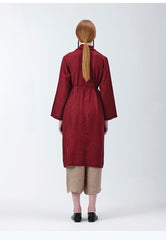 Elegant Longline Open-Front Women’s Jacket Crafted From Premium Breathable Linen Fabric