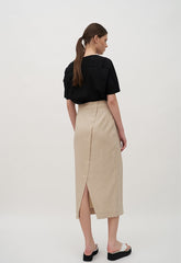 Short Sleeve Relaxed Fit Linen T-Shirt With Crew Neckline And Breathable Summer Fabric