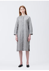 Elegant V-Neck Midi Dress Crafted From Breathable Natural Linen With Relaxed Short Sleeves