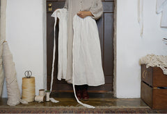 Falda larga cruzada de lino y algodón Patricia