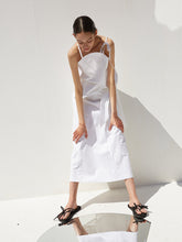 High-Waisted Linen Midi Skirt with Wrap Detail and Back Slit – Lightweight Summer Essential