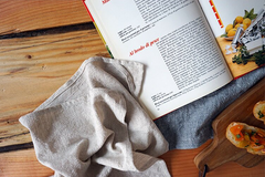 Servilleta de lino y algodón