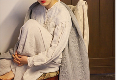 Vestido camisero largo de lino y algodón Dorothy