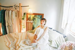 Vestido midi sin mangas de lino y algodón Marissa