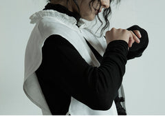 Chaleco vintage de lino y algodón Marina