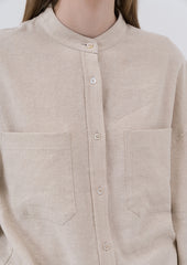 High-Waisted Wide-Leg Linen Pants With Tailored Silhouette And Full-Length Relaxed Fit