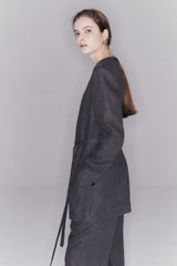 High-Waisted Linen Wide-Leg Pants for Women with Tailored Fit and Full-Length Silhouette