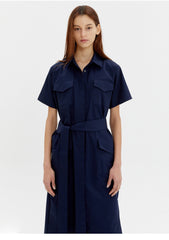 Sleeveless Midi Linen Dress with Back Slit and Tailored Fit for Effortless Elegance