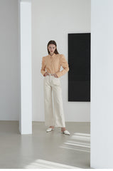High-Waisted Wide Leg Linen Pants for Women – Breathable Fabric with Tailored Fit and Clean Hem