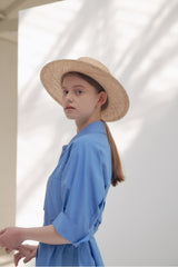 Linen Shirt Dress With Waist Tie, Collared Neckline, And Rolled Sleeves For Tailored Ease