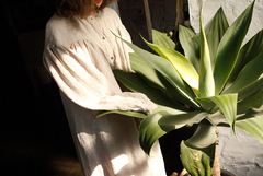 Vestido camisero largo de lino y algodón Dorothy