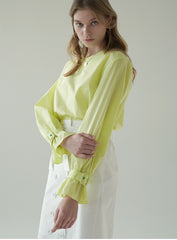 High-Waisted Linen Midi Skirt with Side Slits and Tie Belt – Button-Detail Wrap Design