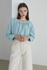 High-Waisted Wide Leg Linen Pants for Women – Breathable Fabric with Tailored Fit and Clean Hem