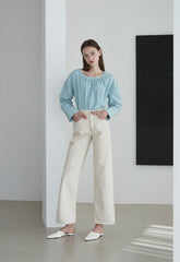 High-Waisted Wide Leg Linen Pants for Women – Breathable Fabric with Tailored Fit and Clean Hem