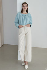 High-Waisted Wide Leg Linen Pants for Women – Breathable Fabric with Tailored Fit and Clean Hem