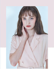 Chic Short-Sleeve Linen Dress with Belted Waist and Tailored Silhouette for Women