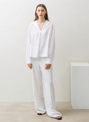 Tailored High-Waisted Wide-Leg Linen Pants with Structured Fit for Effortless Everyday Elegance