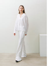 Tailored High-Waisted Wide-Leg Linen Pants with Structured Fit for Effortless Everyday Elegance