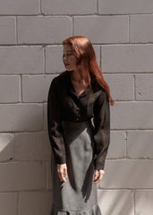 Mid-Length Linen Skirt with Flared Hemline and Tailored Waistband for Chic Feminine Silhouette