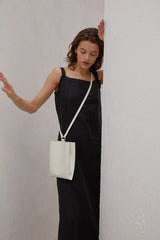 Sleeveless Linen Maxi Dress with Wide Straps and Side Slit for Elevated Summer Styling