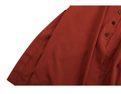 Women's Linen Button-Down Midi Dress with Lapel Collar and Waist Tie for Effortless Elegance