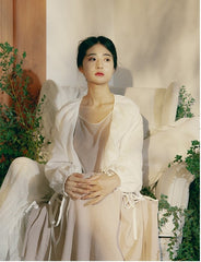 Kristen Linen Cotton Ruffle Top