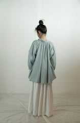 Falda larga cruzada de lino y algodón Patricia