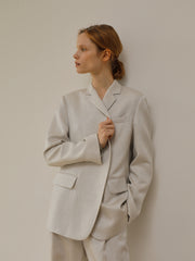 High-Waist Relaxed Fit Linen Trousers With Tailored Hem