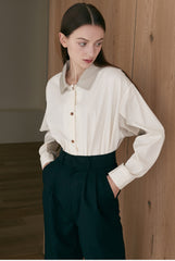 Wide-Leg High-Rise Linen Pants with Tailored Pleats and Minimalist Silhouette for Everyday Elegance