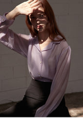 Soft Silk Button-Down Shirt with Relaxed Fit and Fluid Drape for Effortless Feminine Styling