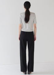 Wide-Leg Linen Pants with Elastic Waistband and Relaxed Fit for Effortless Everyday Elegance
