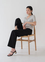 Wide-Leg Linen Pants with Elastic Waistband and Relaxed Fit for Effortless Everyday Elegance