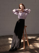 Wide-Leg High-Rise Linen Pants with Tailored Pleats and Minimalist Silhouette for Everyday Elegance