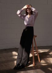 Wide-Leg High-Rise Linen Pants with Tailored Pleats and Minimalist Silhouette for Everyday Elegance