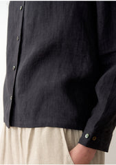 Wide-Leg Cropped Linen Pants With Elastic Waistband And Clean Pleat Front For Relaxed Elegance