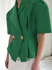 High-Waisted Linen Mini Skirt With Fringed Hem and Wrap-Look Detail