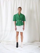 High-Waisted Linen Mini Skirt With Fringed Hem and Wrap-Look Detail